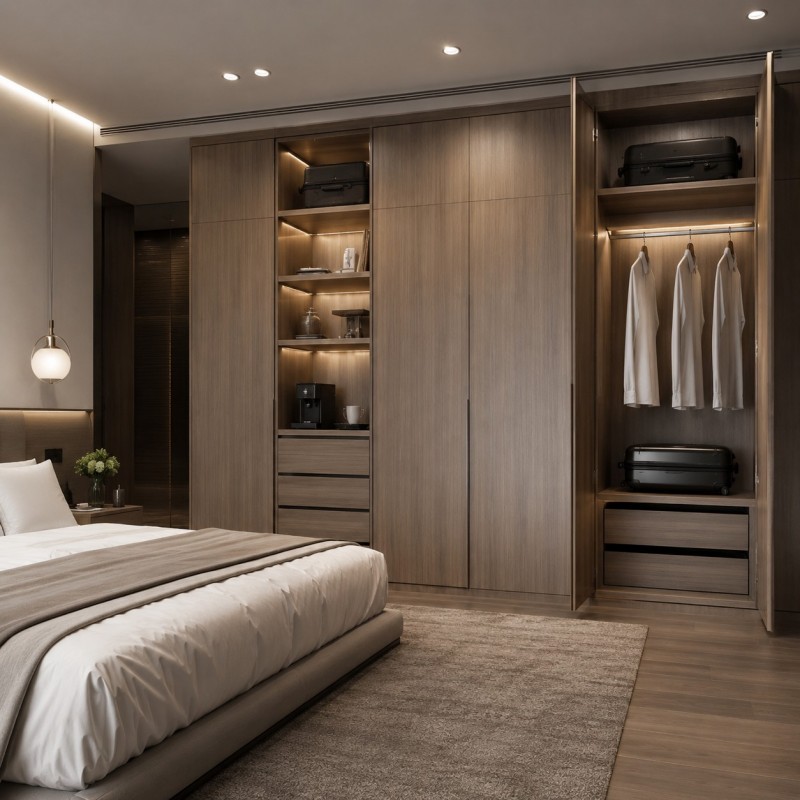 Hotelowa szafa na ubrania